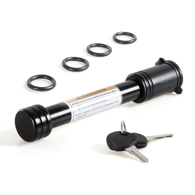 Carbon Steel Trailer Hitch Lock Portable Steel Portable Anti-lost Dustproof Anti-corrosive Powder Coating Pin Part Accessories with 2 Keys