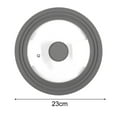 thumbnail image 3 of Universal Lids Fits 7 to 12-Inch Cookware, Silicone Replacement Pan Lid, Glass Top Covers for Skillets, Pots, Frying Pans, Cast Iron, CrockPot, 3 of 5