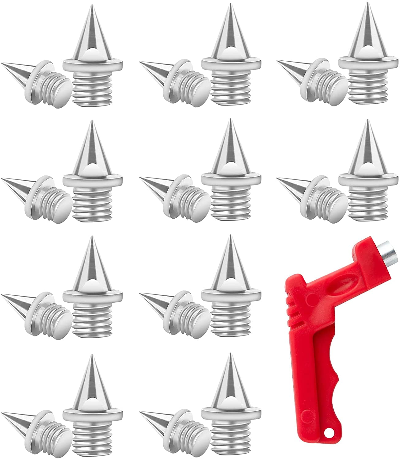 Durable Track Spikes Set 100 Pcs Stainless Steel Spikes with Nail