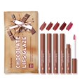 thumbnail image 2 of Xihbxyly Oferta de iluminación Juego de brillo labial hidratante mate en 5 colores Chocolate, 12,5 ml, 2 of 7
