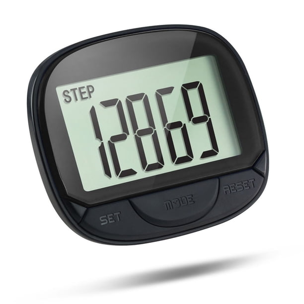 Podomètre 3D - Compteur De Pas, Calories Et Distance, Avec Clip Pour Poche Ou Ceinture