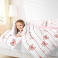 thumbnail image 3 of Erosebridal Kawaii Red Bowknot 7-Piece Bedding Comforter Set For Girls,Cute Bows Kawaii Stars King Bedding Sets,Reversible, 3 of 7