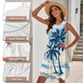thumbnail image 5 of KUIFORTI Matching Couple Outfits Retro Palm Tree Women's Casual Dresses & Men's Hawaiian Shirt Men Shirts 4-Way Stretch Breathable Suitable for Everyday Casual Wear, 5 of 7