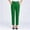Green, variant on Color Loose Fit Straight Leg Pants, Elastic Waistband Casual Long Trousers, Women's Solid Color Loose-Fitting Straight-Leg Pants With Pockets On The Waistband Capris Full Length Pants