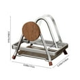thumbnail image 7 of Stainless Steel Cutting Board Rack 6.69x5.43x5.9 Inch, Kitchen Storage Rack for Countertop, Space-Saving, Multifunctional Storage Rack for Pot Lid Rack, Dish(1PCS, B), 7 of 7