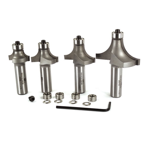Whiteside 501 Roundover & Beading Router Bit Set for Woodworking - 1/2" SHANK
