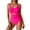 Hot Pink, variant on Women's See Through Hollow Swimsuit Women's Patchwork Swimsuit Bikin Green M Tummy Control Swimsuits for Women