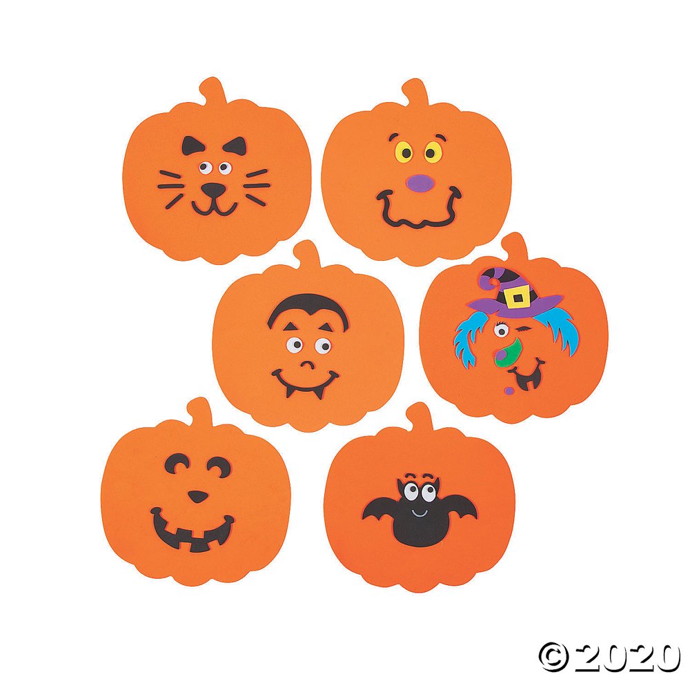 Jumbo Foam Pumpkin Decorating Craft Kit