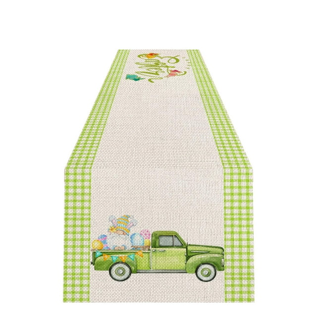 Under 10 Decorative Table Banner Easter Table Flag Linen Sturdy and Durable Table Runner Digital Printed Western Placemat