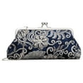 thumbnail image 6 of LOUEBICA Clutch Purse for Women Floral Embroidery Sequin Evening Bags Elegant Kiss Lock Wedding Party Cocktail, 6 of 8