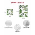 thumbnail image 7 of Green Leaves Kitchen Dish Towels for Drying Dishes Set of 3, Tropical Summer Botanical Watercolor Elegant Wooden Waffle Weave Microfiber Hand Tea Bathroom Towels Quick Dry & Absorbent Towel 15.7x23.6, 7 of 7