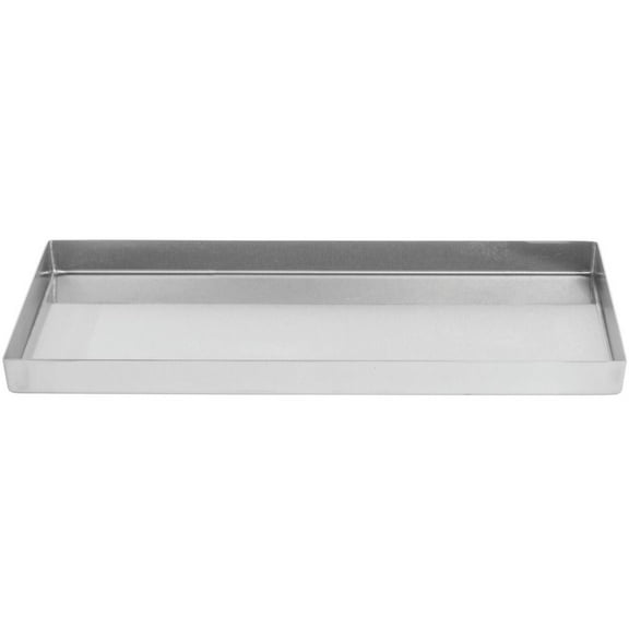 HUBERT® Food Merchandsing Pans with Tapered Corners Stainless Steel Deli Display Pan - 15" L x 8" W x 1" D