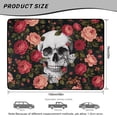 thumbnail image 7 of Xixirimido All Weather Car Trunk Mat 29" x 39" Decorative Cargo Liner, Heavy Duty Rear Trunk Protector Universal Auto Interior Accessories, Rose Floral Skull, 7 of 7