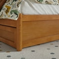 thumbnail image 4 of Clayton Twin Wood Platform Bed with Panel Footboard & Drawers in Light Toffee, 4 of 10