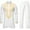 White, variant on Oplxuo Men's Ethnic Style African Suits Long Sleeve Gold Printed Dashiki Shirt and Pants Traditional 2 Piece Outfits