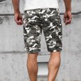 thumbnail image 6 of Abcnature Men's Athletic Shorts, Sports Gym Running Short Pants, Mens Summer Casual Fitness Bodybuilding Camouflage Printed Sports Shorts, Cargo Casual Hiking Shorts Gray XL, 6 of 6