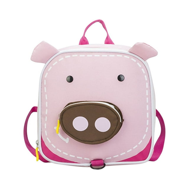 Summer Savings Qaailabf Children's Pattern Backpack Children's Shoulder School Bag