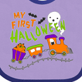 thumbnail image 4 of Inktastic My First Halloween- Train with Pumpkins, Bats, Cat,and Ghost Boys or Girls Baby Bib, 4 of 4