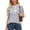 Black, variant on Womens T-Shirts Ruffle Neckline Striped Pattern Short Sleeve Loose Fit Pullover Summer Tops Breathable Cotton Blend Knit Soft Texture Clothing Item Coffee M