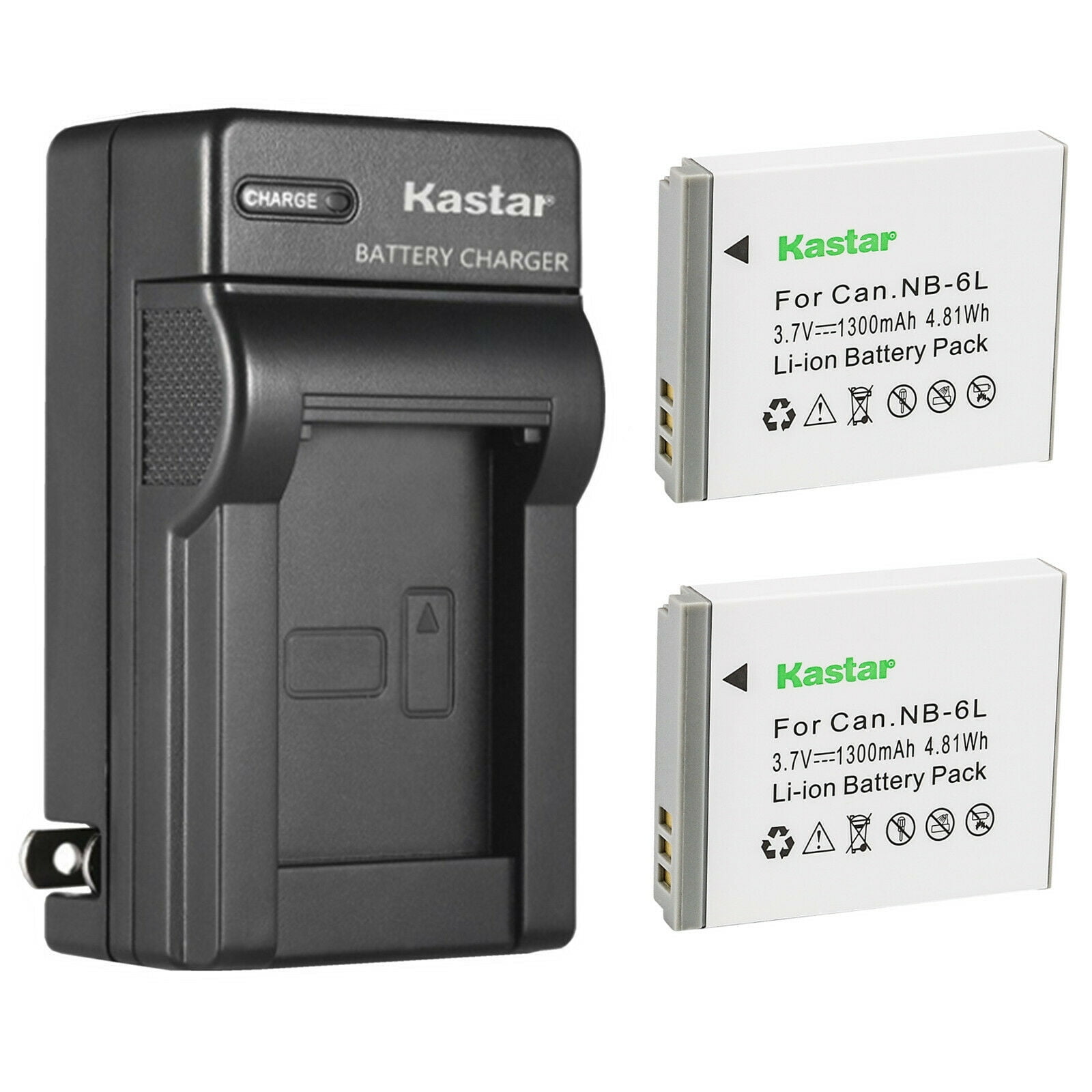 Kastar 3Pcs Battery and AC Wall Charger Replacement for Canon PowerShot  S120, PowerShot SD770 IS, PowerShot SD980 IS, PowerShot SD1200 IS, PowerShot  SD1300 IS, PowerShot SD3500 IS, PowerShot SD4000 IS 