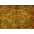thumbnail image 1 of Ahgly Company Machine Washable Indoor Rectangle Persian Yellow Traditional Area Rugs, 2' x 3', 1 of 4