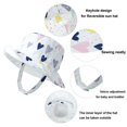 thumbnail image 2 of Baby Sun Hat Print Pattern Reversible Kids Boy Girls Hat UPF 50+ Sun Protection Beach Bucket Hat Wide Brim, 2 of 8