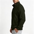 thumbnail image 5 of Men Ribbed Zip up Sweatshirt Corduroy Comfy No Hood Stand Collar Fashion Outerwear with Pockets Long Sleeve Trendy Collared Spring Fall Daily Casual Jacket, 5 of 7