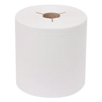 Tork Universal Hand Towel Roll Wipes Notched, 7.5" x 630 ft, White, 6 Rolls/Carton