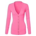 thumbnail image 2 of Cardigans for Women Long Sleeve Cardigan Knit Snap Button Sweater Regular & Plus, 2 of 2
