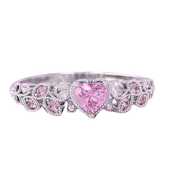 DESIGNICE 925 Sterling Silver Diamond Cluster Halo Promise Ring for Women, Love Full Diamond Ring Jewelry