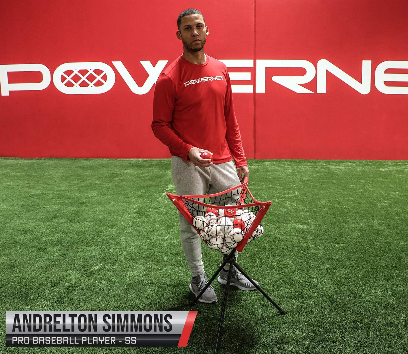 PowerNet Baseball Softball Practice Net 7x7 with Baseball Accessories for Practice Pitching & Batting, Ball Caddy, Weighted Baseballs, Tee (Deluxe Kit)