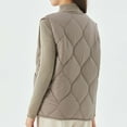 thumbnail image 4 of qolati Womens Quilted Puffer Vest Button Down Sleeveless Jackets Lightweight Padded Gilet Outerwear 2024 Fashion Warm Winter Coats With Pockets, 4 of 6