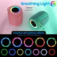 thumbnail image 3 of Portable Bluetooth Speaker, Wireless Speaker with Multi LED Light Dynamic Modes, BT5.3, IPX6 Waterproof, 16H Playtime, 20W Bass Diaphragms, Supports FM Mode, TF, USB for Home, Outdoor, Beach, Party, 3 of 7