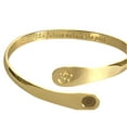 thumbnail image 5 of Gold Yoga Bracelets, Om Bracelets, Engraved Bracelets Inhale the future exhale the past- The Om Symbol, 5 of 11