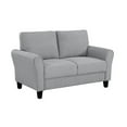 thumbnail image 4 of Lexicon Ellery Textured Fabric 2-Piece Upholstered Sofa Set in Dark Gray, 4 of 12