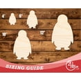 thumbnail image 3 of Unfinished Wood Cute Penguin Shape 12" / 1/8", 3 of 3
