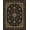 Black, Pattern 1, variant on ODIKA 8'x10' Washable Area Rug Non-Shedding, Easy Care, Black Gold Elegance with Floral Vine Motifs Elegant Symmetrical Design Intricate Border for King Size Bedroom Under Bed, Master Suite