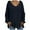 Black, variant on JGGSPWM Womens Solid Sweaters Ladies Pullover Long Sleeve Cable Knit Sweater Cotton Jumper V Neck Sweaters Light blue L