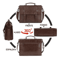 thumbnail image 2 of Maletin Porta Laptop 15.6 Pulgadas De Cuero Cafe Malubero Malu2181, 2 of 3