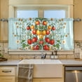 thumbnail image 2 of Yayeee Kitchen Curtains Tier Set of 2 Light Filtering 57"x24" Over Sink Window Panels, Colorful Tomatoes, 2 of 7