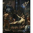 thumbnail image 3 of Jean-Baptiste de Champaigne 12x14 Black Modern Framed Museum Art Print Titled - The Martyrdom of Saint Lawrence (C. 1660), 3 of 5