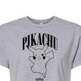 thumbnail image 3 of Pokémon - Pikachu Animation - Juniors Cropped Cotton Blend T-Shirt, 3 of 5