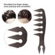 thumbnail image 5 of Peine para peinar el cabello. Peine de púas anchas para cabello liso, ondulado, rizado y teñido. Para uso personal y profesional – Negro, 5 of 5