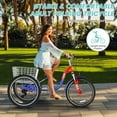 thumbnail image 6 of Slsy Adult Folding Tricycle for Adults, 7 Speed 20/24/26 inch 3 Wheels Bikes with Basket, Foldable Tricycle for Adults, Women, Men, Seniors, 6 of 7