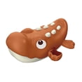 thumbnail image 1 of Brown Rotating Tail Wind Up Crocodile Bath Toy Swimming Motion Pool Fun Childrens Activity, 1 of 4
