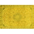 thumbnail image 1 of Ahgly Company Machine Washable Indoor Rectangle Abstract Yellow Modern Area Rugs, 7' x 9', 1 of 4