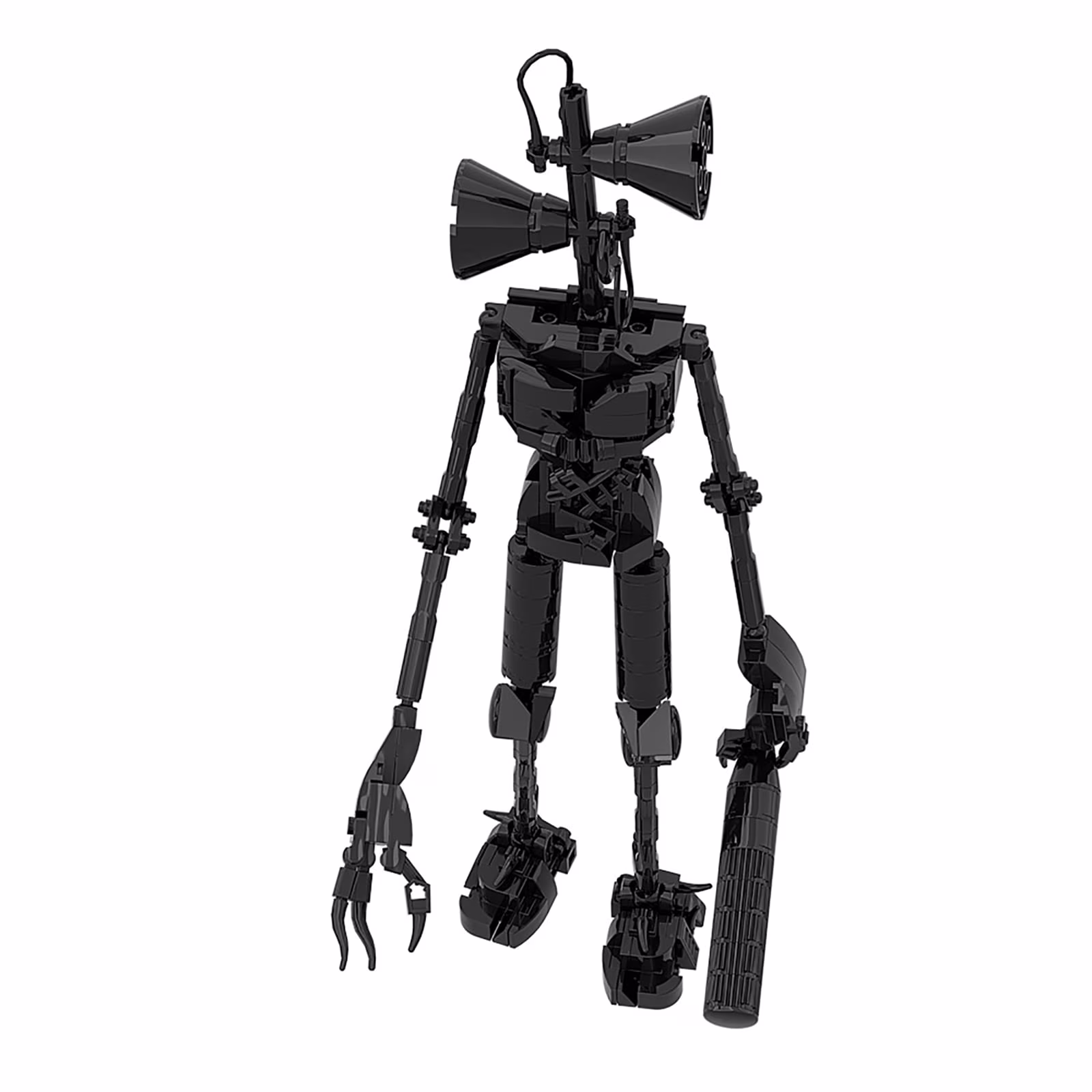 Black, variant on GZBricker Siren Head Monster Building Set Compatible with Lego Scary Action Figures Urban Horror Legends Models for Boys, Black 318pcs