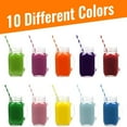 thumbnail image 4 of HLONK 200 PCS Paper Straws 100% Biodegradable Drinking Straw Durable and Recyclable Straws Disposable Straws Assorted Colors Smoothie Straws Drinking Straws for Cocktails Cold Drinks & Ju, 4 of 8