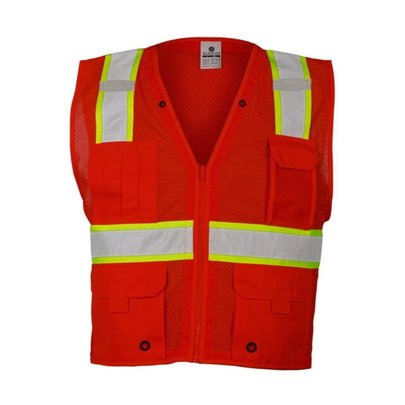 Kishigo EV Series® Enhanced Visibility Multi-Pocket Mesh Vest