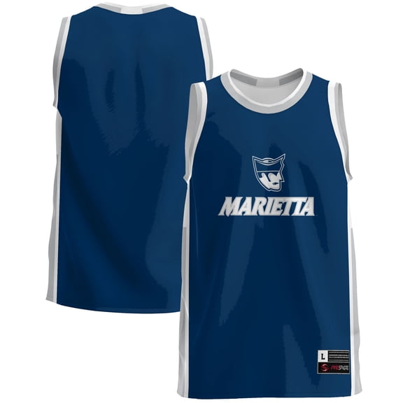 Men's GameDay Greats  Navy Marietta College Pioneers  Lightweight Basketball Jersey